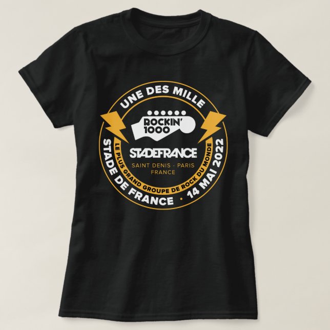T-shirt Rockin'1000 SDF 2022 Une des mille femmes (Design devant)