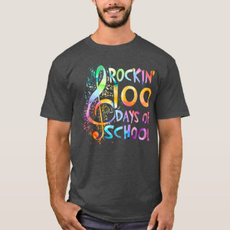 T-shirt Rockin' 100 Jours De Musique À L'École Note Enseig