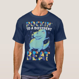 T-shirt Rockin à un autre Beat avec un Dinosaure pour Aut