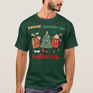 T-shirt Rockin Autour De L'Arbre De Noël, Chocolat Chaud C