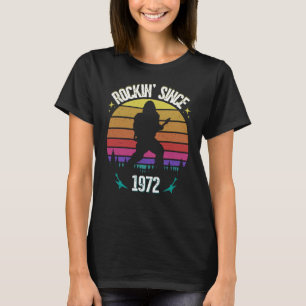 T-shirt Rockin depuis 1972 Bigfoot Music Lover