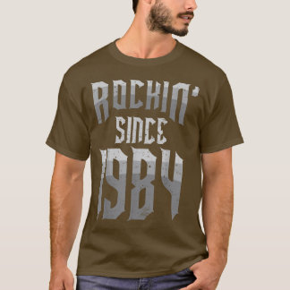 T-shirt Rockin' depuis 1984 Vintage Rock Music Fan 38th Bi