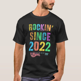 T-shirt Rockin' depuis 2022 Vintage Naissance de Rockstar