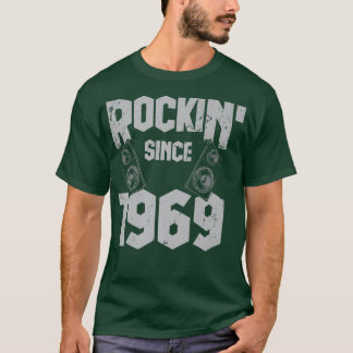 T-shirt Rockin' Since 1969 Vintage Rock Music Fan 53th Bir