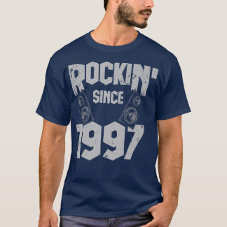 T-shirt Rockin' Since 1997 Vintage Rock Music Fan 25th Bir