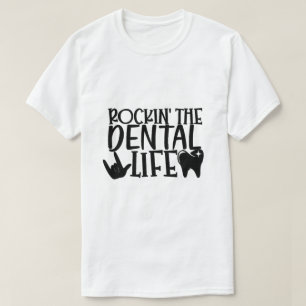 T-shirt Rockin' the Dental Life - Dentistesse drôle Long S