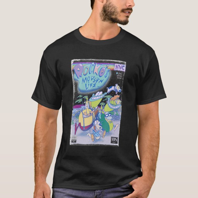 T-shirt Rocko s Modern Life Group Shot Retro Distressed VH (Devant)