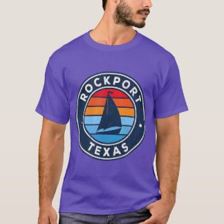 T-shirt RockporteasX Voilier Vintage Rétro 70s ami