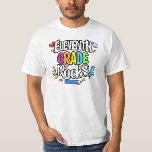 T-shirt Rocks de onzième année Retour à l'école