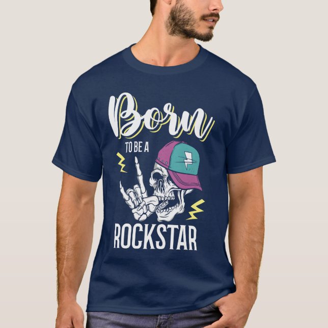 T-shirt Rockstar Birthday Girl Rock Star Party Supplies fu (Devant)