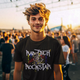 T-shirt Rockstar de Rad Tech moderne