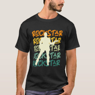 T-shirt Rockstar Retro Rock Musique Guitariste Musique Mus