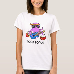 T-shirt Rocktopus Funny Rock Band Pun de pieuvre