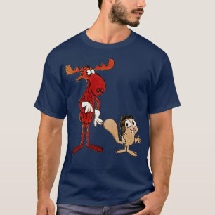 T-shirt Rocky et Bullwinkl Style authentique dévêtu