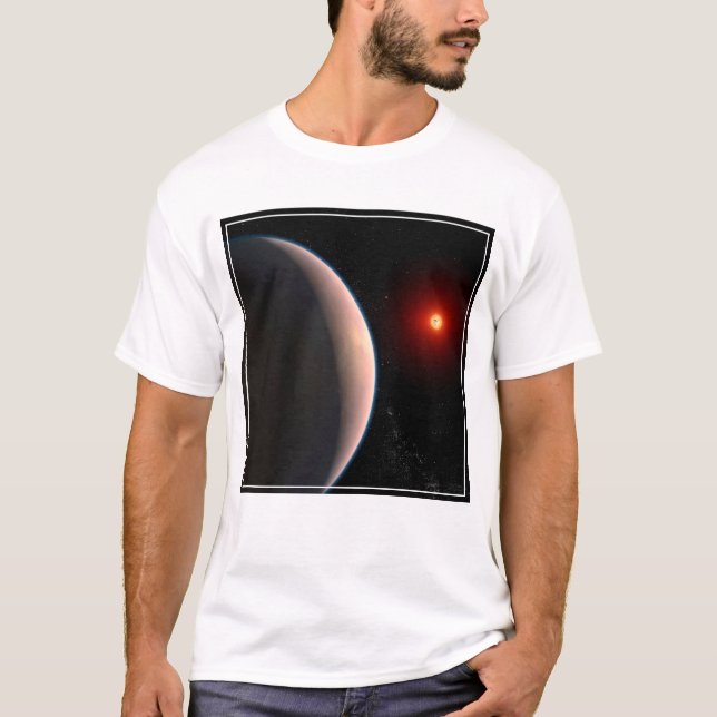 T-shirt Rocky Exoplanet Gj 486 B Orbitant Une Étoile Naine (Devant)