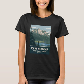 T-shirt Rocky Mountain National Park Camping Hiking Men Wo