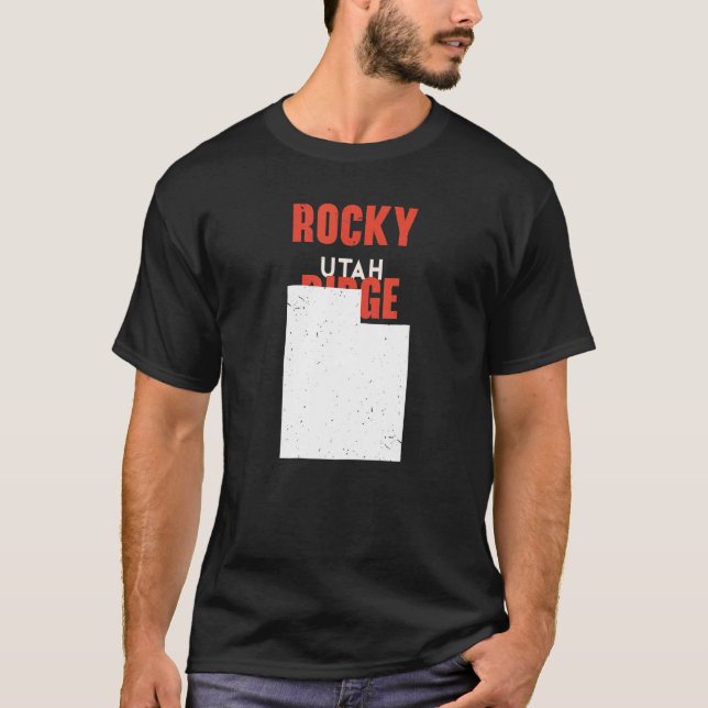 T-shirt Rocky Ridge Utah USA State America Travel Utahan (Devant)