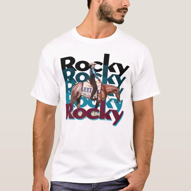 T-shirt Rocky Rocky Rocky jogging T Shirt (Devant)