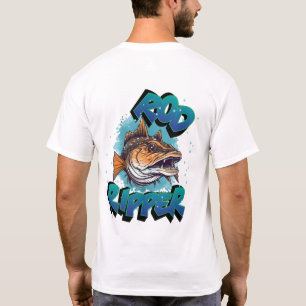 T-shirt Rod Ripper Muskie géant NOM DE LA Personnaliser Pê