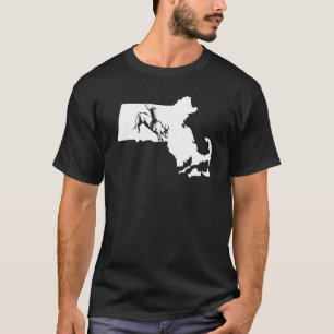 T-shirt Rodeo Cow Rider Bull Rider Cowboy Carte Massachuse