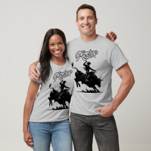 T-shirt Rodeo de cavalier de taureau