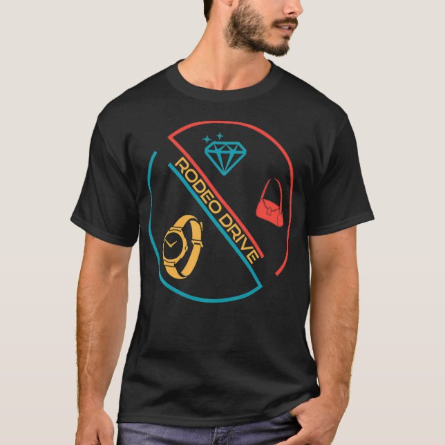 T-shirt Rodeo Drive Beverly Hills Californie Los Angeles R (Devant)