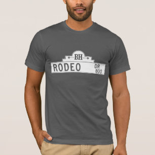 T-shirt Rodeo Drive, Los Angeles, plaque de rue de CA