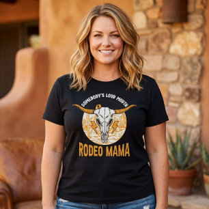T-shirt Rodeo Maman   Fête des Mères Western Unique
