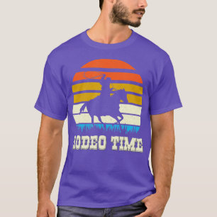 T-shirt Rodéo Temps Vintage Rodéo Temps Cowboy Horse Retro
