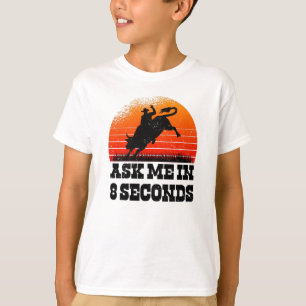 T-shirt Rodeo Western Cowboy Wild West Retro Bull