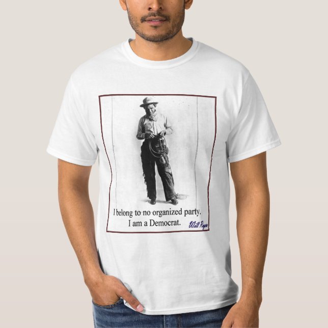 T-shirt "Rogers - Démocrate " (Devant)