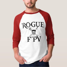 Rogue FPV Mens Old School 3/4 Sleeve T Shirt