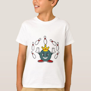 T-shirt Roi à Bowling avec épingle de Bowling