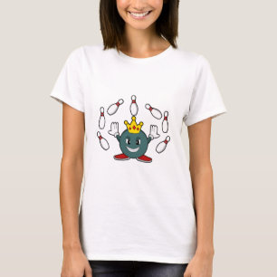 T-shirt Roi à Bowling avec épingle de Bowling