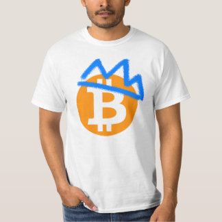 T-shirt ROI COIN _Bitcoin_Blue Graffiti Crown
