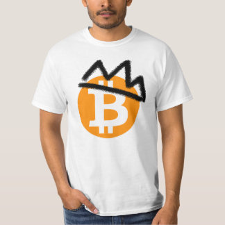 T-shirt ROI COIN _Bitcoin_Chemise Couronne noire