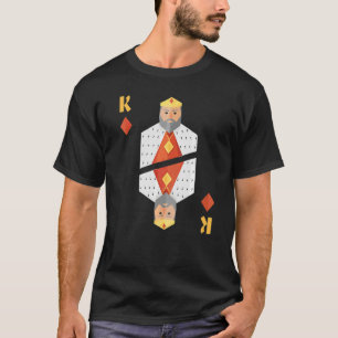 T-shirt Roi de Carreaux Jeu de Cartes Halloween Groupe Cos