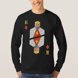 T-shirt Roi de Carreaux Jeu de Cartes Halloween Groupe Cos