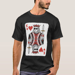 T-shirt Roi de coeur cool carte à jouer pour la Saint-Vale