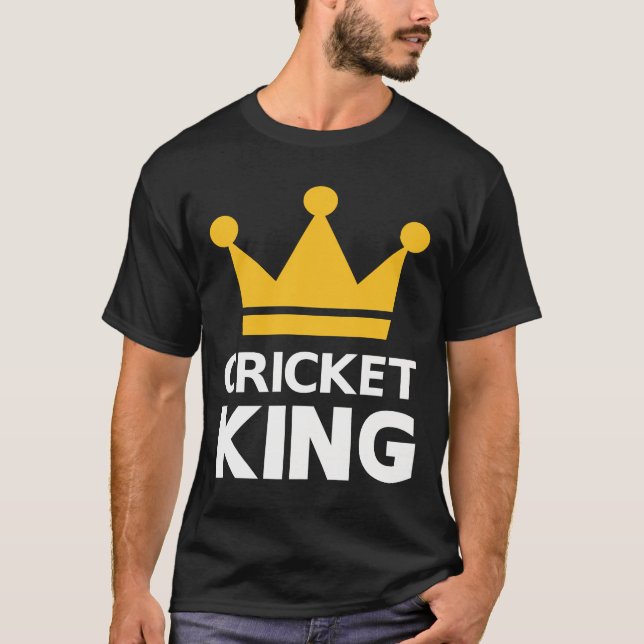 T-shirt roi de cricket (Devant)