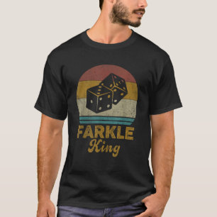 T-shirt Roi de Farkle Jeu de dés Farkle Vintage pour Homme