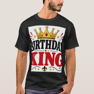 T-shirt Roi de la fête d'anniversaire