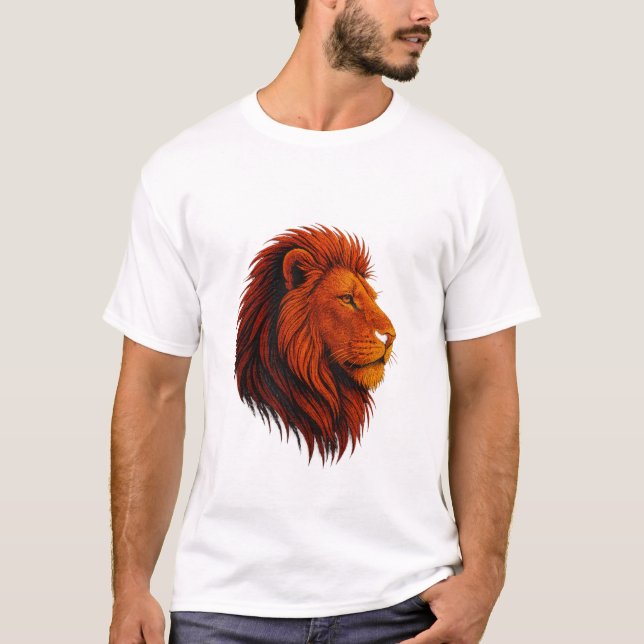 T-shirt Roi de la Jungle - Roi de Lion sans peur (Devant)