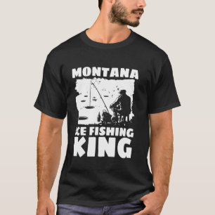 T-shirt Roi de la pêche sur glace du Montana