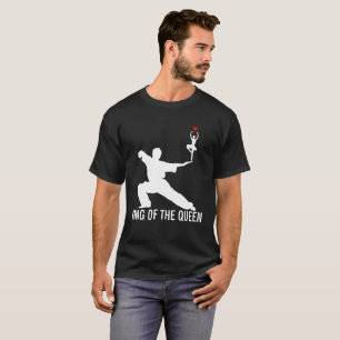 T-shirt Roi de la Reine unique noir