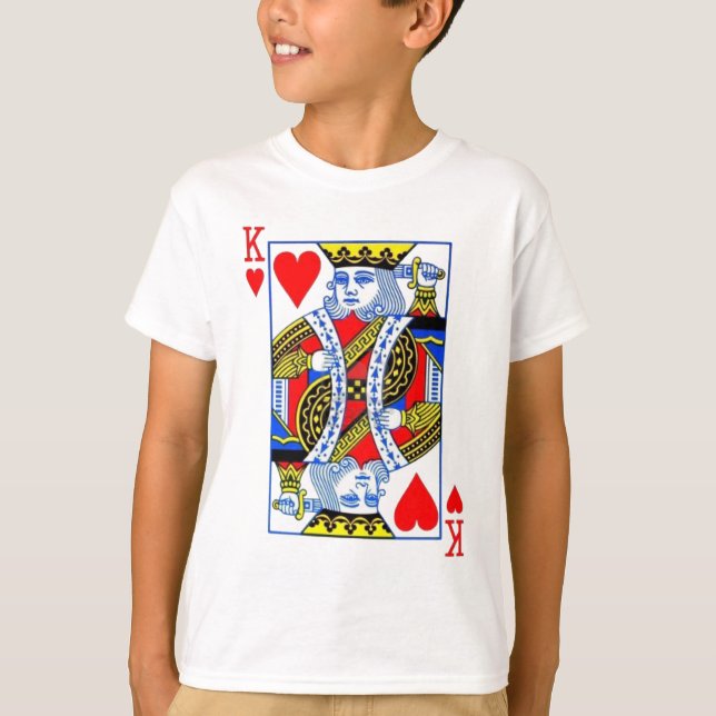 T-shirt roi des coeurs (Devant)