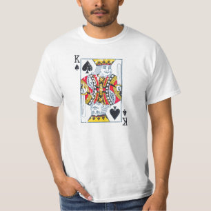 T-shirt Roi des pelles affligées/du style vintage