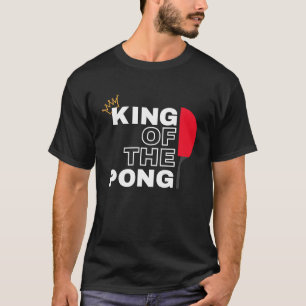 T-shirt ROI DU PING Champion de ping-pong pour hommes