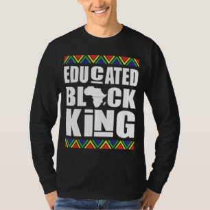 T-shirt Roi noir éduqué Histoire noire mois t