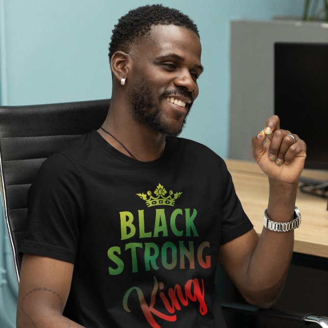 T-shirt Roi noir fort (Créateur téléchargé)
